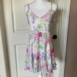 KISKA by KOMAROV Crinkle Spaghetti Strap Mini Dress / Tunic Top  NWOT